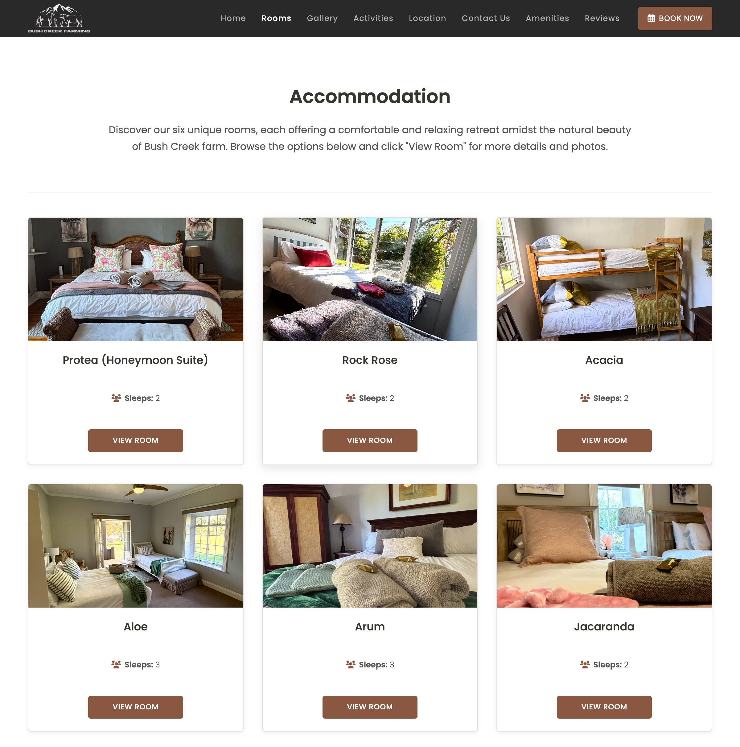 Bush Creek Guest House — accommodation showcase