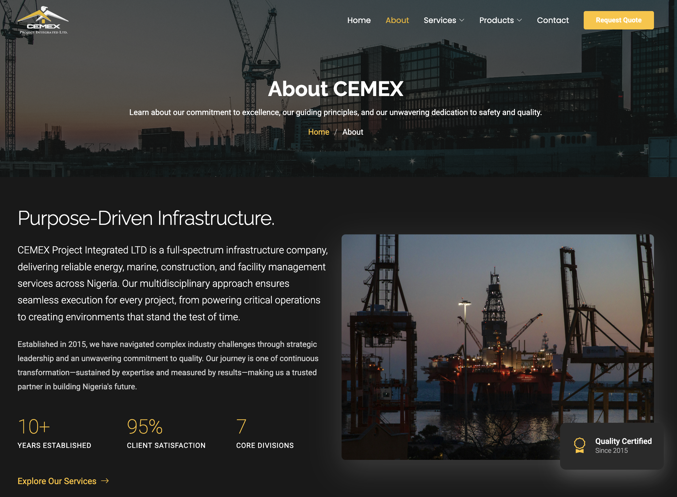 Cemex Project Integrated — platform overview