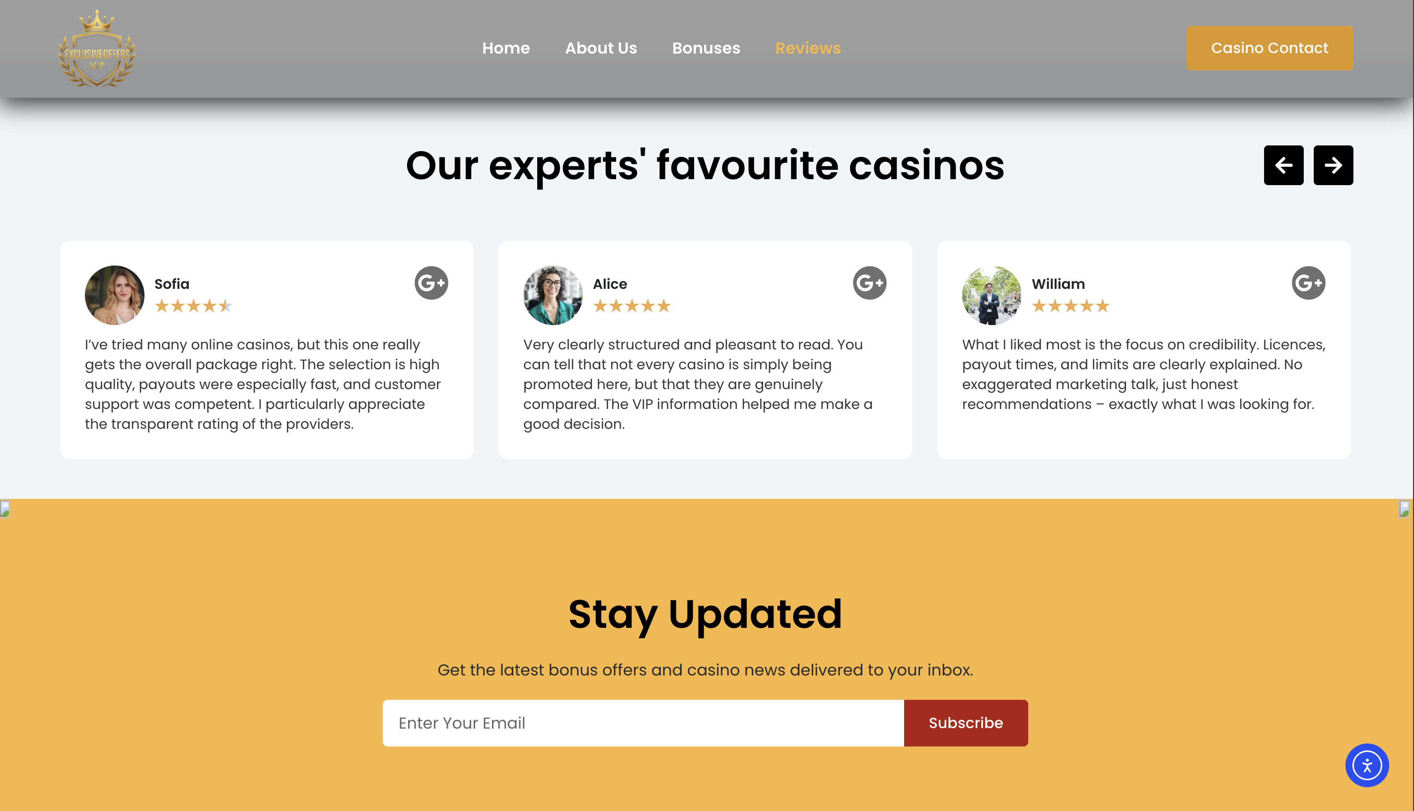 Exclusive Offers VIP - mobile-first responsive layout and CTA design